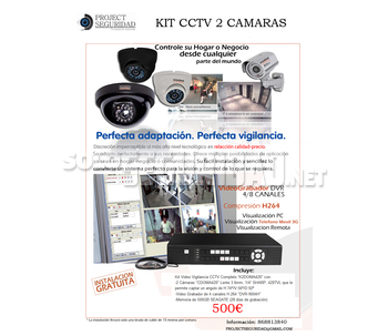 Kit Videovigilancia 2 Camaras