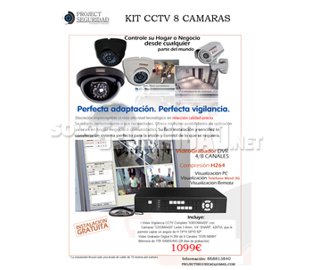 Kit Videovigilancia 8 Camaras