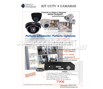 Kit Videovigilancia 4 Camaras