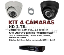 Kit Videovigilancia 4 Minidomos Con Entrada Salida Alarmas Catálogo ~ ' ' ~ project.pro_name
